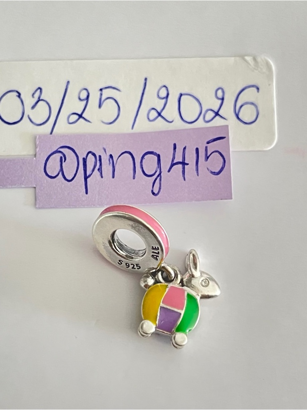 Pandora Mix Lantern Rabbit dangle - Picture 3 of 8